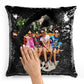 Custom Color Printed Square or Heart Sequin Pillowcase - Add Your Text, Logo, Photo