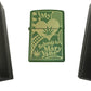 My Heart is with Mary Jane - Engraved Moss Green Matte Zippo Lighter