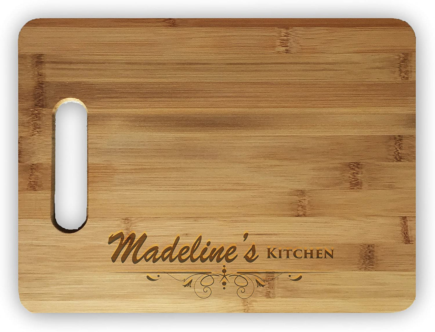 Custom Engraved Large Bamboo Wood Cutting Board - Add Your Text, Logo, Photo - Choose from 6 Designs!