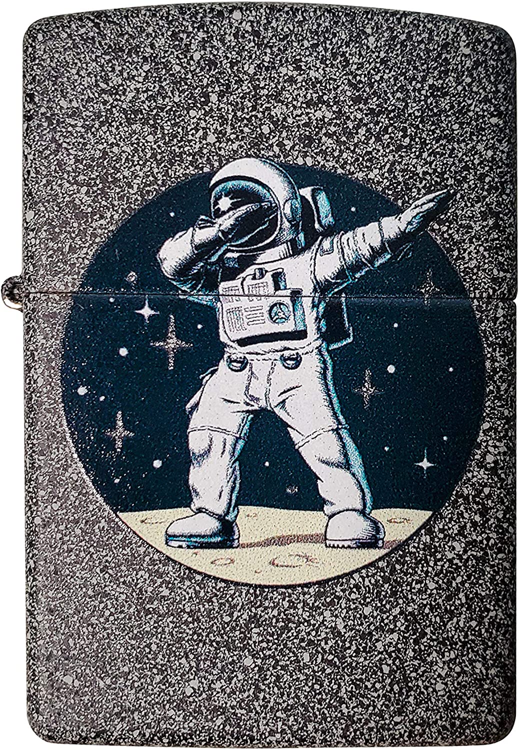 Galactic Dabbing Space Astronaut - Iron Stone Zippo Lighter
