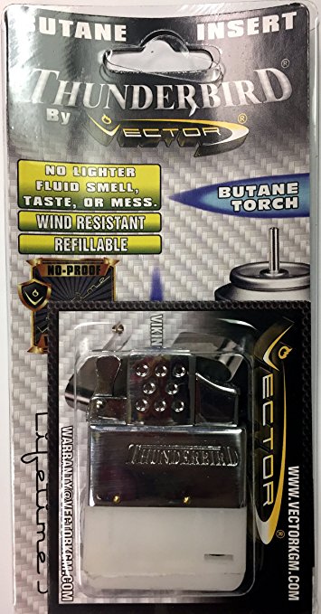 Vector Thunderbird Butane Dual Flame Torch and Regular Gas Insert