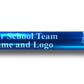 Custom Blue Aluminum Track and Field Relay Baton Personalized Gift - Your Team Name and Logo Engraved