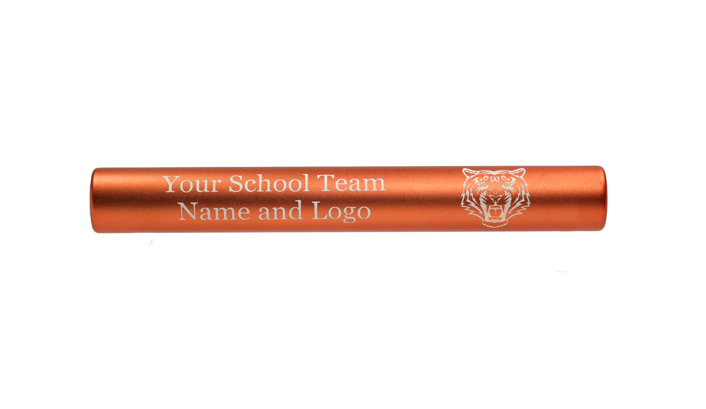 Custom Engraved Aluminum Track and Field Relay Baton - Add Your Team Name or Logo