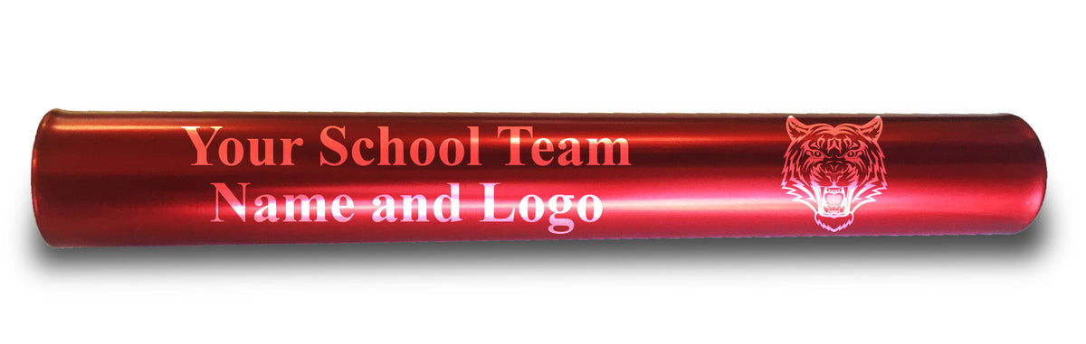 Customized Track Batons Custom Red Aluminum Track and Field Relay Baton Personalized Gift - Yo ...