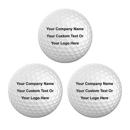 Customized Color Printed Golf Balls - Add Your Text, Logo, or Photo - Choose from 3, 6, and 12 Packs