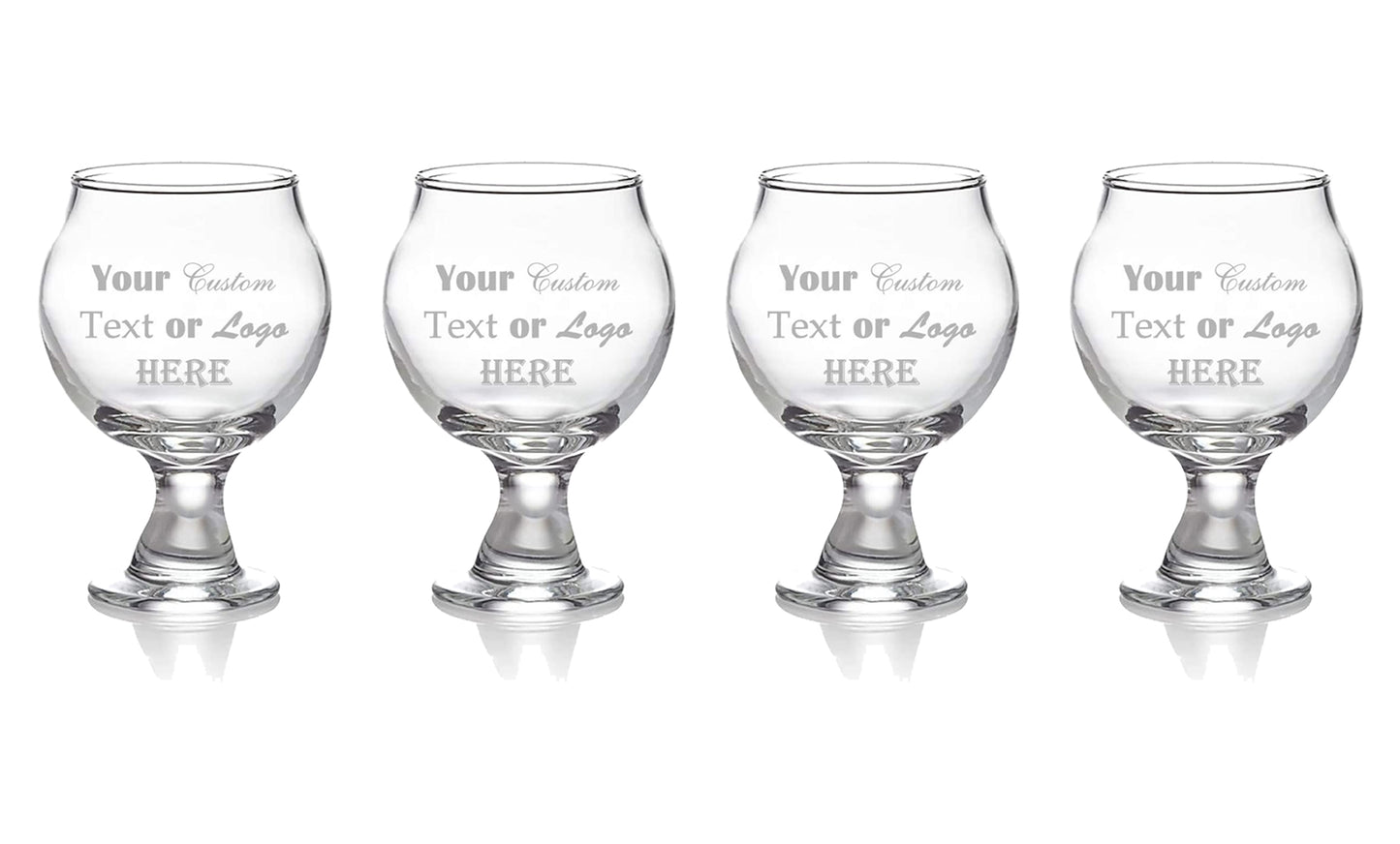 Custom Engraved 5oz Belgian Taster Glass - Add Your Text or Logo
