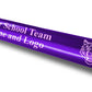 Custom Purple Aluminum Track and Field Relay Baton Personalized Gift - Your Team Name and Logo Engraved