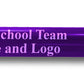 Custom Purple Aluminum Track and Field Relay Baton Personalized Gift - Your Team Name and Logo Engraved